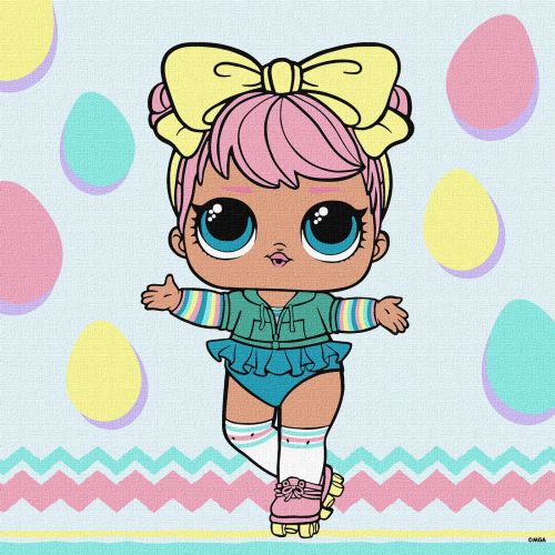 Набір для розпису по номерах для дітей "L. O. L.  Surprise! Spring Bling DAWN" 30х30см  мініатюра фото 1