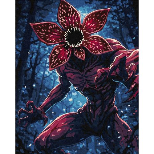 Набор для росписи "Монстр с красками металлик extra" 40х50см  мініатюра фото 1