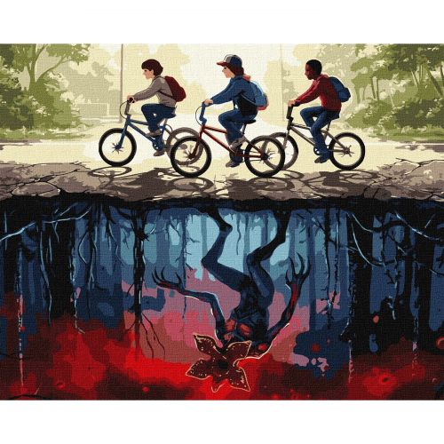 Набор для росписи по номерам "Граница реальностей" 40х50см  мініатюра фото 1