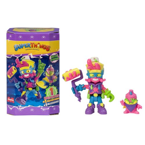 Ігровий набір SUPERTHINGS серії Neon Power – КАЗУМ-КІД (ФІОЛЕТОВИЙ)  мініатюра фото 1