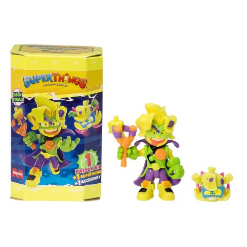 Ігровий набір SUPERTHINGS серії Neon Power – КАЗУМ-КІД (ЖОВТИЙ)  мініатюра фото 1