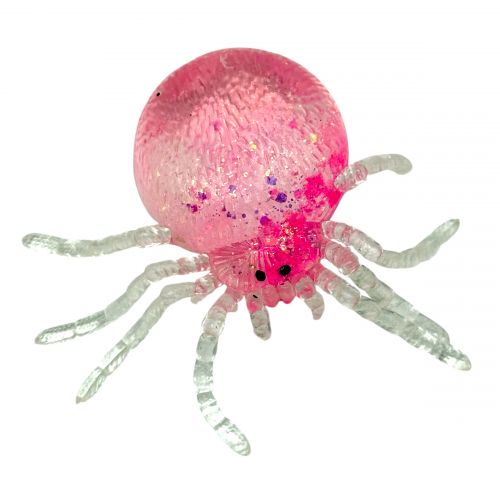 Антистрес жуйка-тягучка Павучок (РОЖЕВИЙ) 10см  мініатюра фото 1