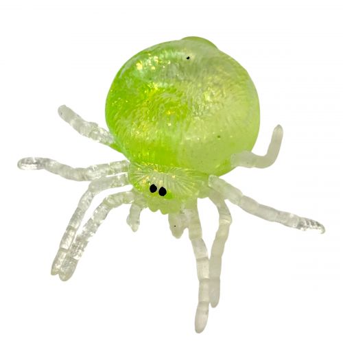 Антистрес жуйка-тягучка Павучок (САЛАТОВИЙ) 10см  мініатюра фото 1