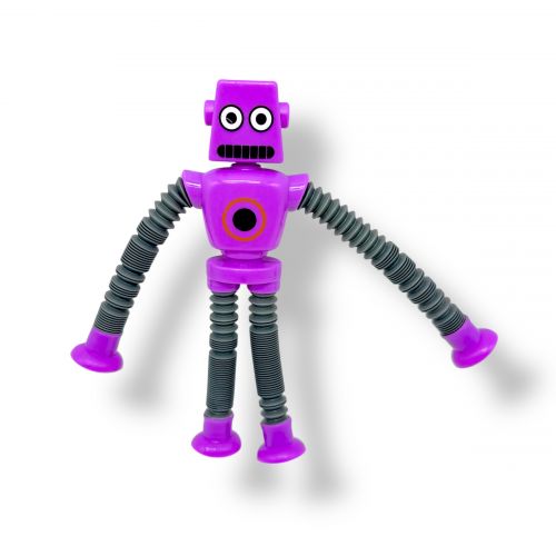 Робот з трубами-тягнучками на присосках (ФІОЛЕТОВИЙ)  мініатюра фото 1