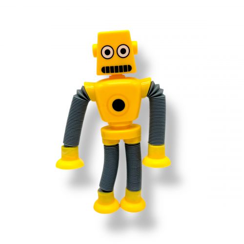 Робот з трубами-тягнучками на присосках (ЖОВТИЙ)  мініатюра фото 1