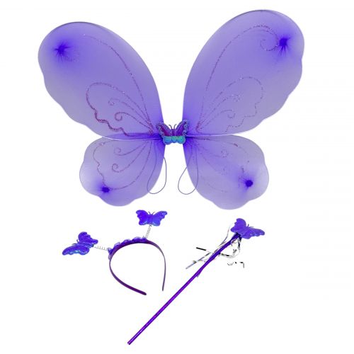 Крила метелика з обручем, паличка (ФІОЛЕТОВИЙ)  мініатюра фото 1