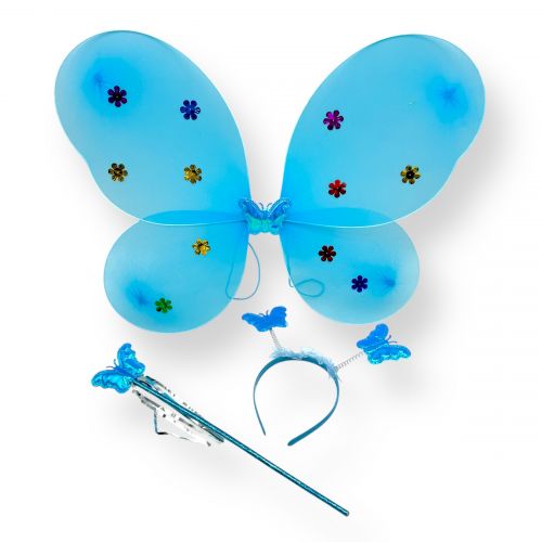 Крила метелика з обручем (БЛАКИТНІ)  мініатюра фото 1