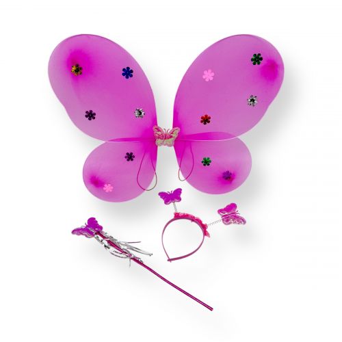 Крила метелика з обручем (МАЛИНОВІ)  мініатюра фото 1