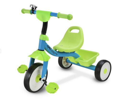 Триколісний велосипед TR2602, (БЛАКИТНИЙ)  мініатюра фото 1