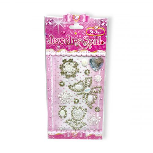 Наклейки-стразы (белый)  мініатюра фото 1