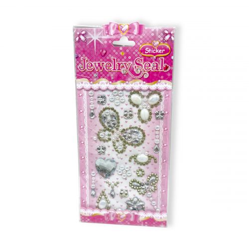 Наклейки-стразы (белый)  мініатюра фото 1