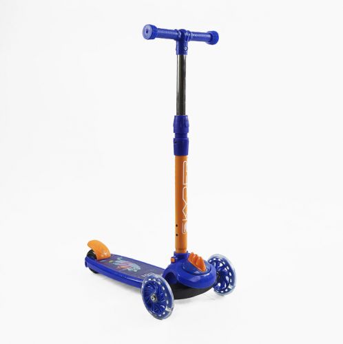 Самокат триколісний "Skyper" (12) колеса PVC зі світлом, кермо з`ємне  мініатюра фото 1