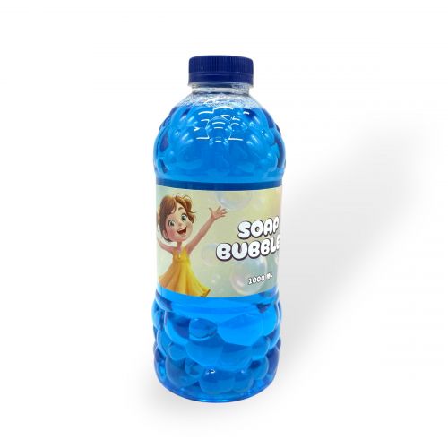 Бульбашки мильні «Щаслива дівчинка».  Об’єм 1000 мл  мініатюра фото 1