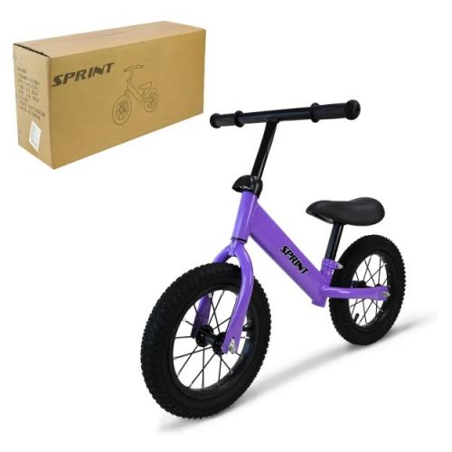 Велобіг (сталевий, колеса 12 дюймів надувні) фіолетовий  мініатюра фото 1