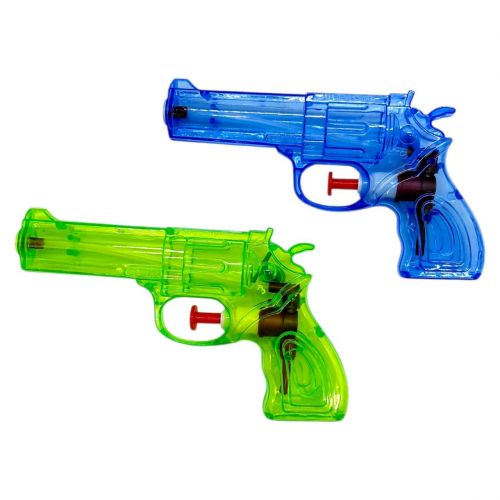 Водный пистолет (размер: 14. 5х3. 5х9 см, объем резервуара: 68 мл, механический принцип) МИКС Видов  мініатюра фото 1