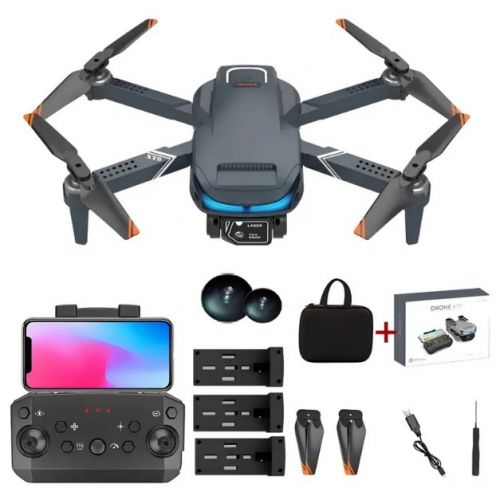 Квадрокоптер на радиоуправлении (headless mode, LED light, избегает помехи, обороты на 360, управление из приложения, Wi-fi камера, бесщеточный мотор, пульт управления 2. 4G, футляр)  мініатюра фото 1