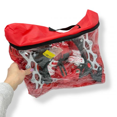 Ролики колеса PVC розмір S (30-33) в сумці (ЧЕРВОНІ)  мініатюра фото 1