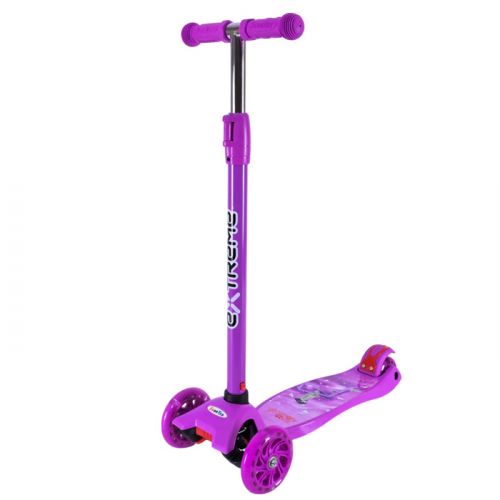 Самокат дитячий 4-х коліс.  MAXI, колеса PU світяться (ФІОЛЕТОВИЙ)  мініатюра фото 1