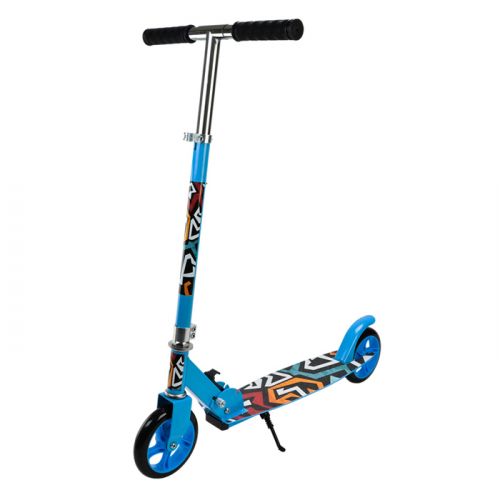 Самокат міський 2-х коліс.  сталевий, колеса 145 мм (СИНІЙ)  мініатюра фото 1
