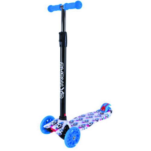 Самокат дитячий 4-х коліс.  MAXI, колеса PU світяться, пакет "Футбол" (БЛАКИТНИЙ)  мініатюра фото 1