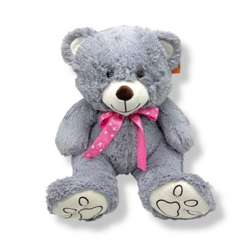 Мʼяка іграшка Ведмедик Макс 45 см.  (СІРИЙ)  мініатюра фото 1