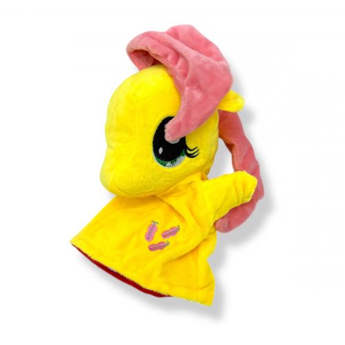Мʼяка іграшка-рукавичка "Поні" (23см) (ЖОВТА)  мініатюра фото 1