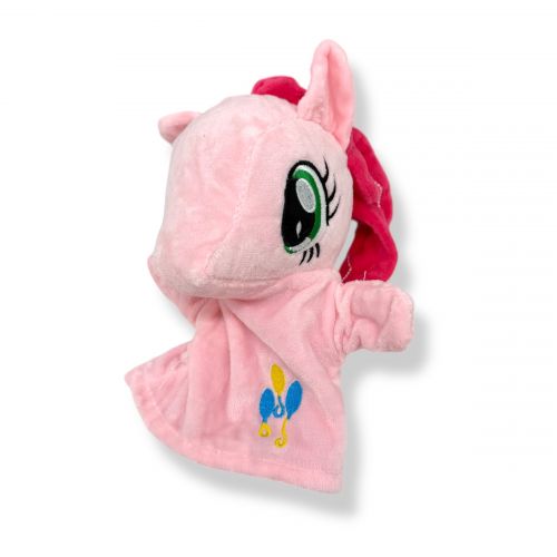Мʼяка іграшка-рукавичка "Поні" (23см) (РОЖЕВА)  мініатюра фото 1
