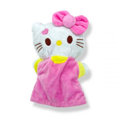 Мʼяка іграшка-рукавичка "Кітті"(25см) (РОЖЕВА)  мініатюра фото 1