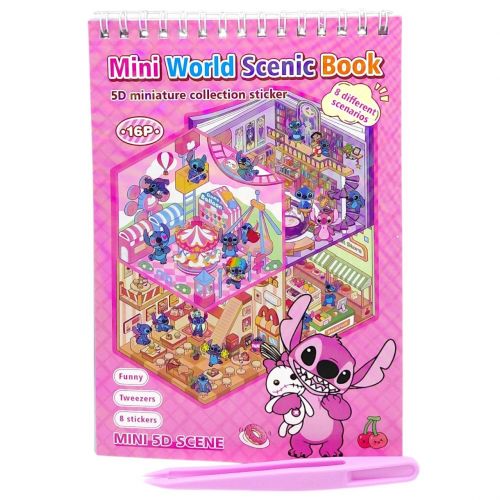 Roombook(Румбук) "STITCH/Стіч" (РОЖЕВИЙ)  мініатюра фото 1