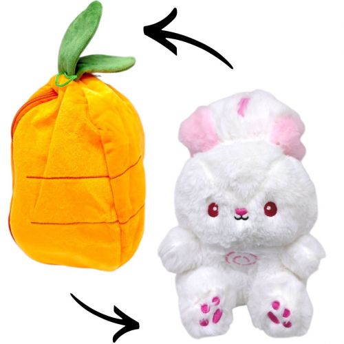 Мʼяка іграшка-трансформер "Дихаючий заєць" (МОРКВА) 35см  мініатюра фото 1