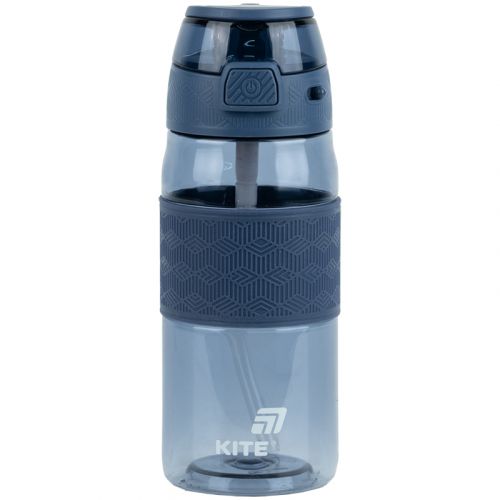 Пляшечка для води 600 мл, синя  мініатюра фото 1