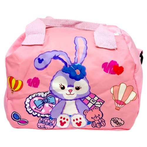 Сумочка текстильная, одно отделение, съемный регулируемый ремешок (РОЗОВАЯ)  мініатюра фото 1