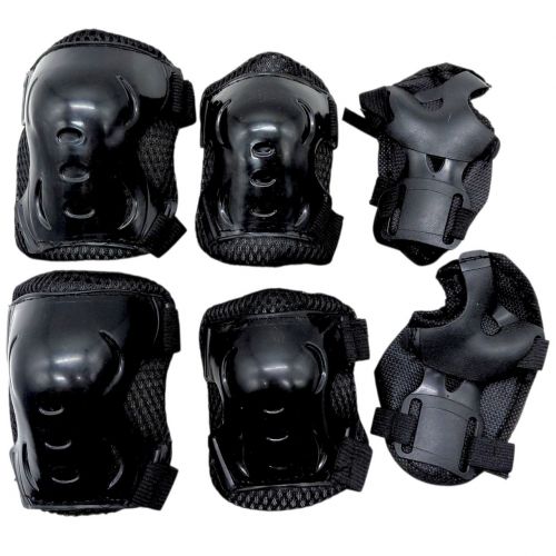 Захисне спорядження, налокітники, наколінники, запястя, у сітці (ЧОРНИЙ) фото