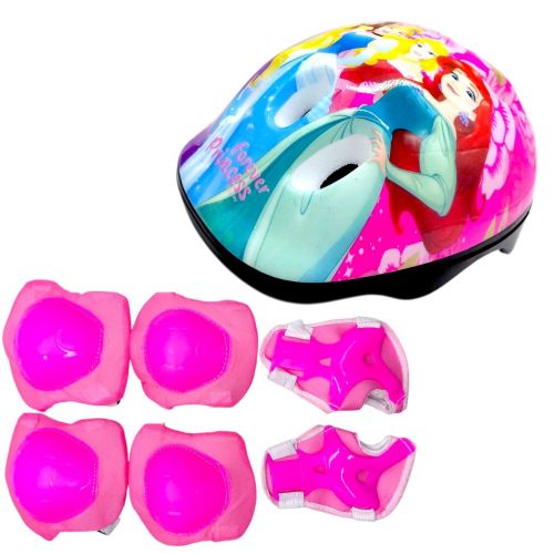 Захисне спорядження "Принцеси" шолом, налокітники, наколінники, запястя, у сітці (РОЖЕВИЙ) фото