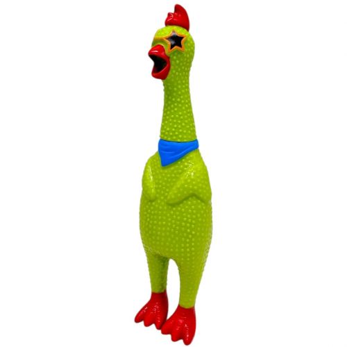 Гра антистрес “Півник”, кричить при натисканні (ЗЕЛЕНИЙ)  мініатюра фото 1