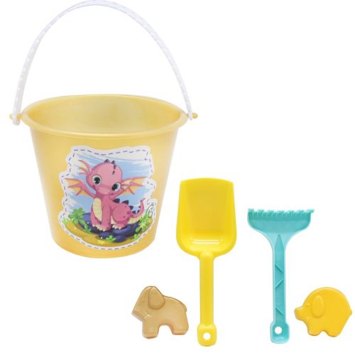 Уцінка.  Пластиковий набір "Дракоша", золотистий   З однієї сторони відірвана ручка  мініатюра фото 1