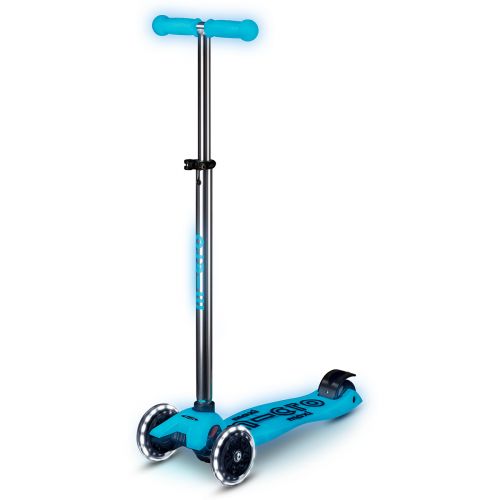 Самокат Micro серии Maxi Deluxe Glow LED - Синий хрусталь  мініатюра фото 1