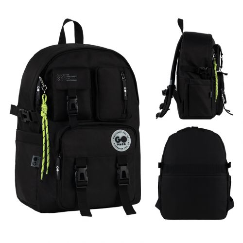 Рюкзак GoPack Education Teens 2500L чорний  мініатюра фото 1