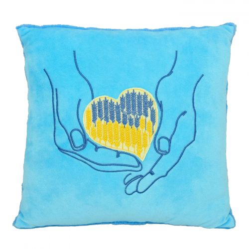 Подушка-сувенір "Серце в долонях", Tigres  мініатюра фото 1