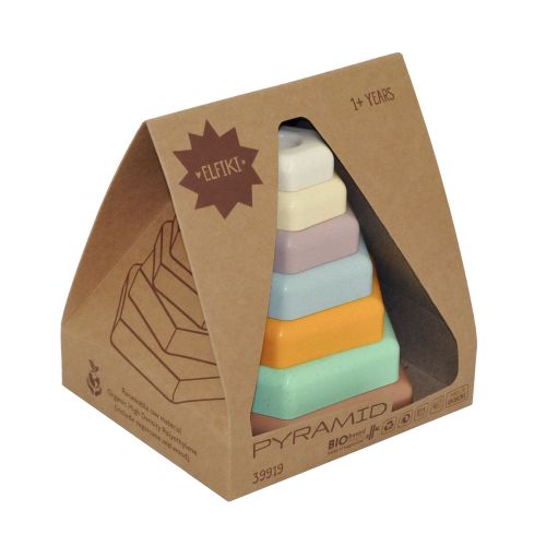 ECO Іграшка розвиваюча Пірамідка, ELFIKI  мініатюра фото 1
