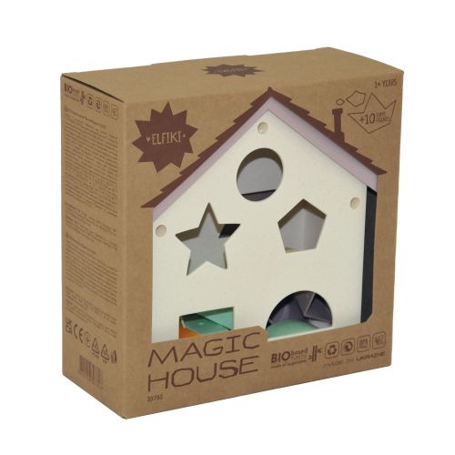 ECO Іграшка-сортер Магічний будинок, ELFIKI  мініатюра фото 1