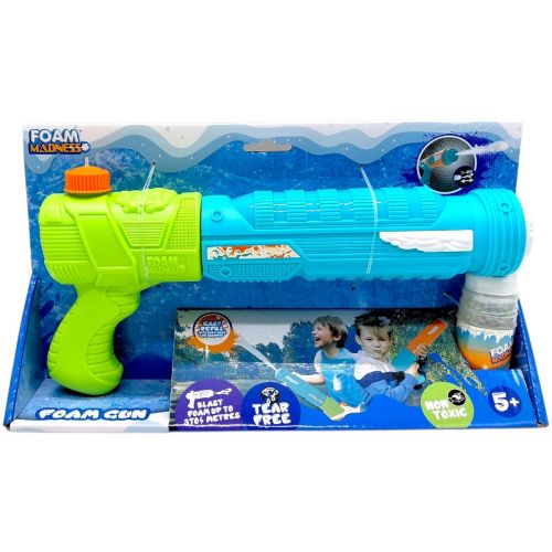 Водний пістолет, стріляє піною  (ЗЕЛЕНО-БЛАКИТНИЙ) 30 см  мініатюра фото 1