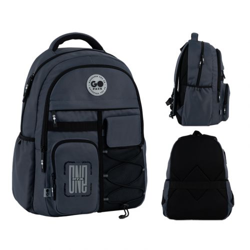 Рюкзак GoPack Education Teens 184 темно-сірий  мініатюра фото 1