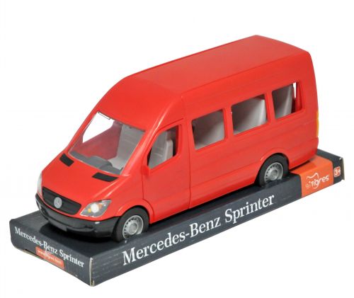 Автомобіль Mercedes-Benz Sprinter пасажирський (червоний) на планшетці  мініатюра фото 1
