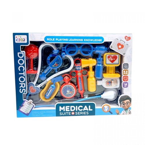 Уцінка.  Лікар набір стетоскоп, шприц, аксес короб.  39*5,3*28 - НАДІРВАНА КОРОБКА  мініатюра фото 1