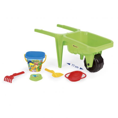 Візок для піску "Гігант" з набором до піску ()зелений  мініатюра фото 1