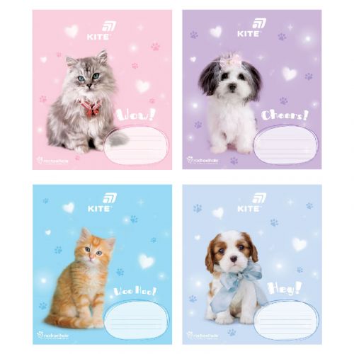 Тетрадь 12 л. , кос. , УФ лак + глитер, RH  мініатюра фото 1