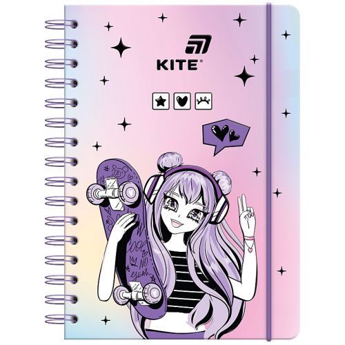 Блокнот на спіралі А5, 80 арк. , кл. , Anime Dream  мініатюра фото 1