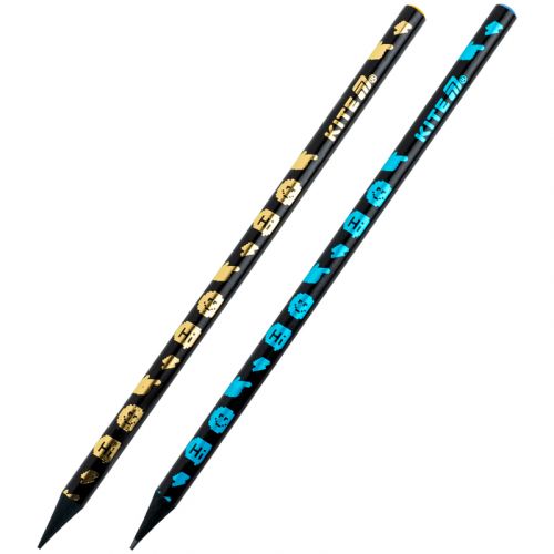 Олівець графітний, чорний корпус  мініатюра фото 1