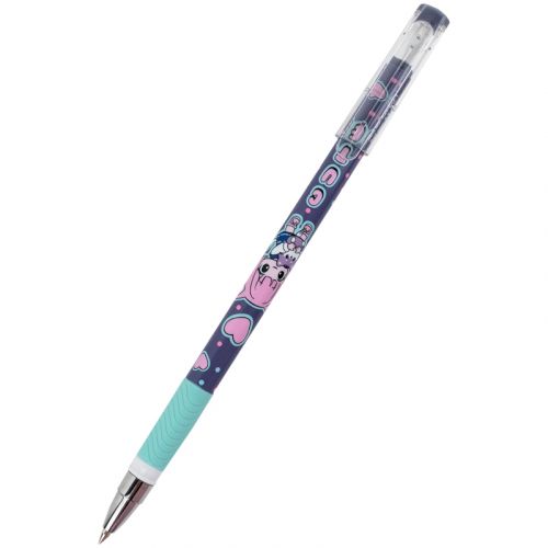 Ручка кулькова Be Friends, синя  мініатюра фото 1